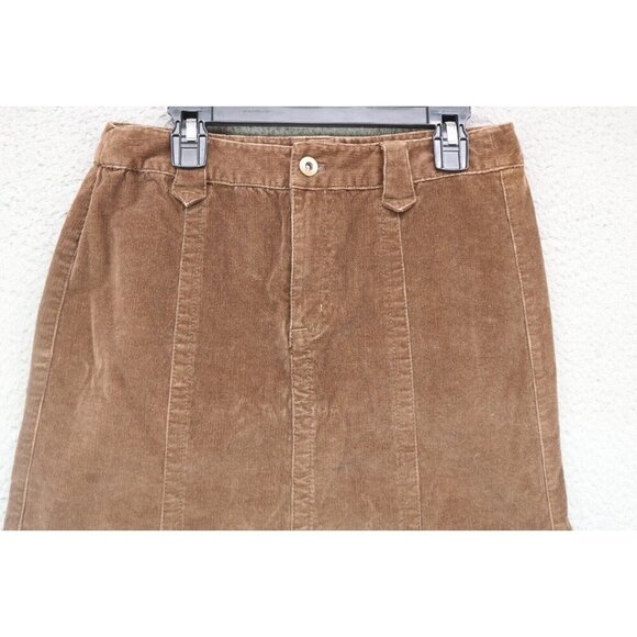 Eddie Bauer Brown Corduroy Skirt-Size 2-Pockets-Country-Minimalist - Picture 5 of 10